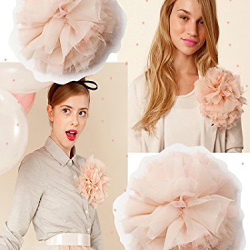Alicepub Solid Color Sheer Chiffon Fabric by The Yard for Wedding ...