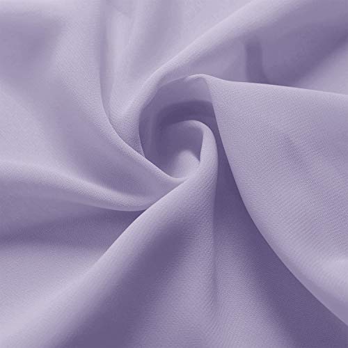 Alicepub Solid Color Sheer Chiffon Fabric by The Yard for Wedding ...