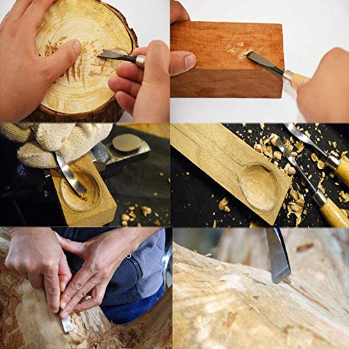 Alikeke 8 Piece Set Wood Carving Hand Chisel Tool Carving Tools Wo...