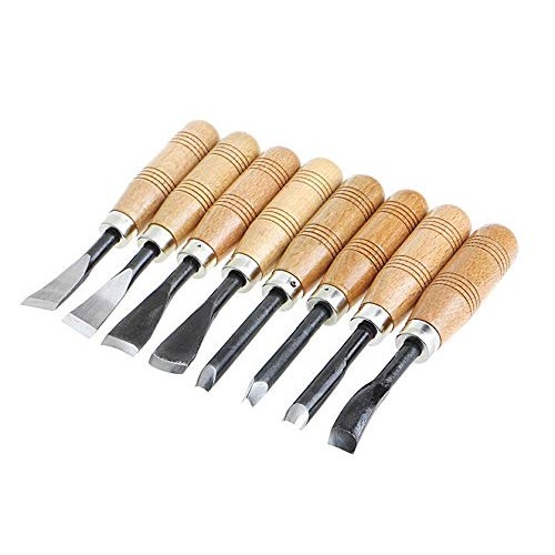 Alikeke 8 Piece Set Wood Carving Hand Chisel Tool Carving Tools Wo...