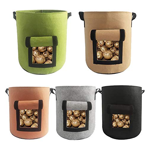 Alipher Potato Grow Bag 4/7/10 Gallon Potato Pot Garden Plant Bag ...
