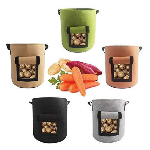 Alipher Potato Grow Bag 4/7/10 Gallon Potato Pot Garden Plant Bag ...