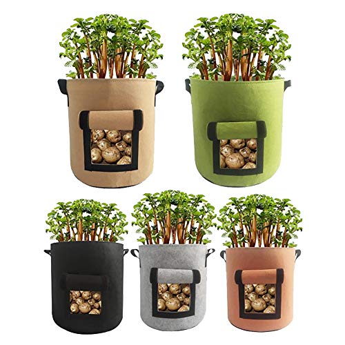 Alipher Potato Grow Bag 4/7/10 Gallon Potato Pot Garden Plant Bag ...