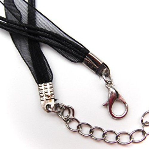 ALL in ONE 13 Colors Organza Ribbon Waxen Cord with Lobster Clasp ...