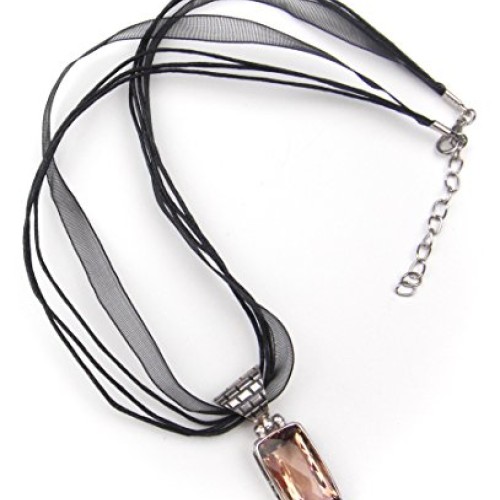 ALL in ONE 13 Colors Organza Ribbon Waxen Cord with Lobster Clasp ...