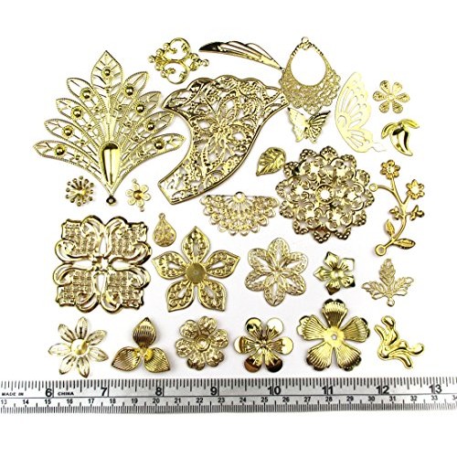 ALL in ONE Mixed Antique Bronze/gold/platinum Alloy Pendants Beads...