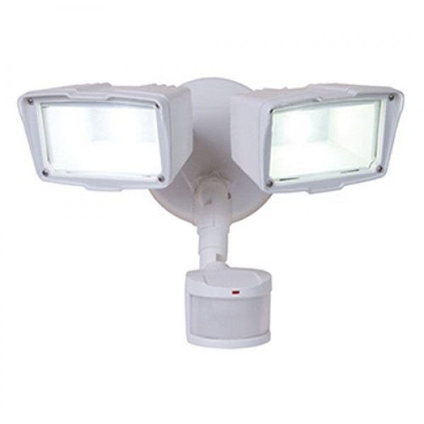 All-Pro MST18920LW 180-Degree Motion Activated Twin Head LED Flood...