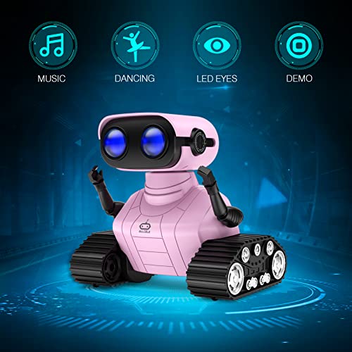 ALLCELE Girls Robot Toys, Rechargeable RC Robots for Kids, Remote ...