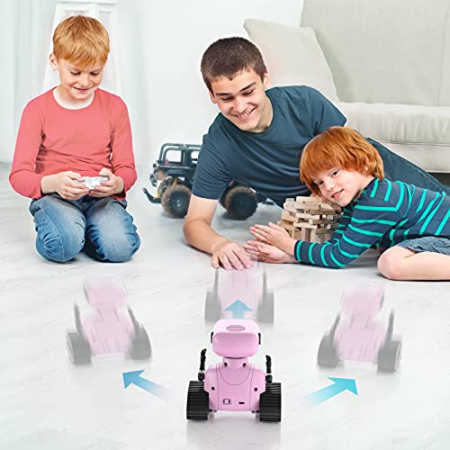 ALLCELE Girls Robot Toys, Rechargeable RC Robots for Kids, Remote ...