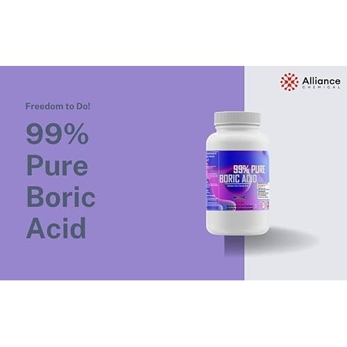 Pure Boric Acid Powder 99% - 2LB Can - Uses: Home and Garden, Swim...
