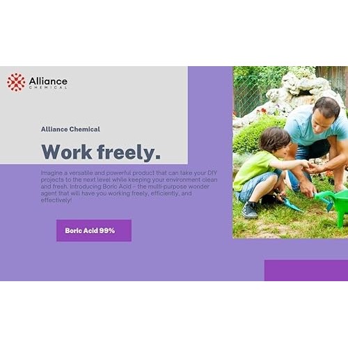 Pure Boric Acid Powder 99% - 2LB Can - Uses: Home and Garden, Swim...