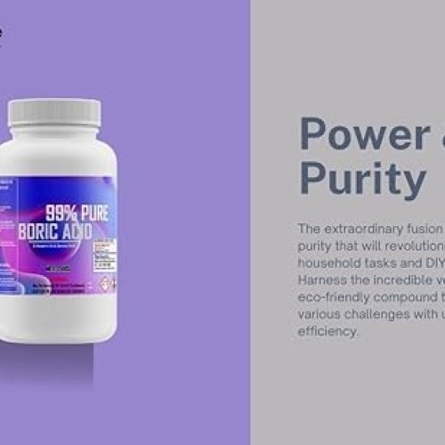 Pure Boric Acid Powder 99% - 2LB Can - Uses: Home and Garden, Swim...