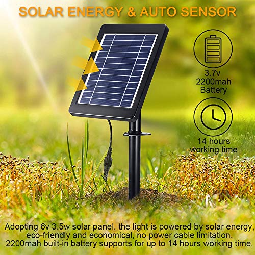 ALLOMN Solar Pond Lights, Outdoor Submersible Spotlights Adjustabl...