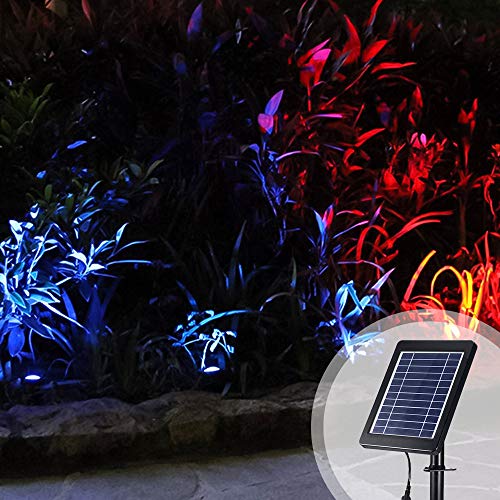 ALLOMN Solar Pond Lights, Outdoor Submersible Spotlights Adjustabl...