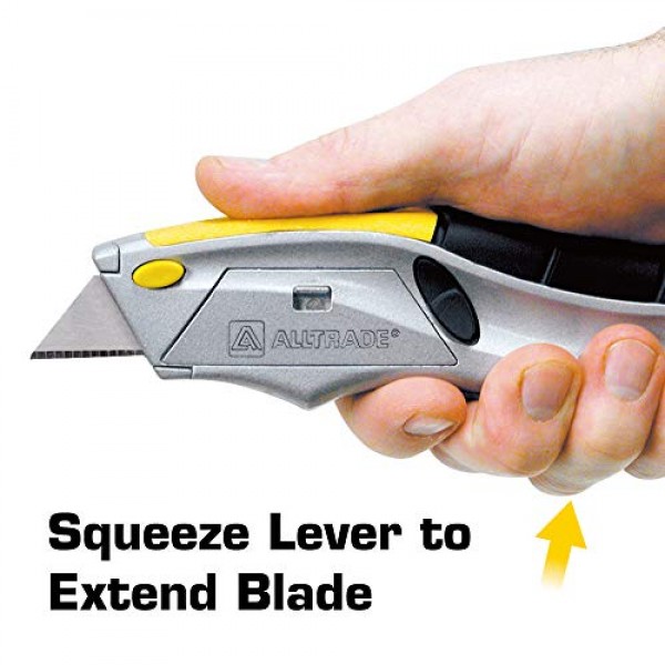 Alltrade 150003 Auto-Loading Squeeze Utility Knife