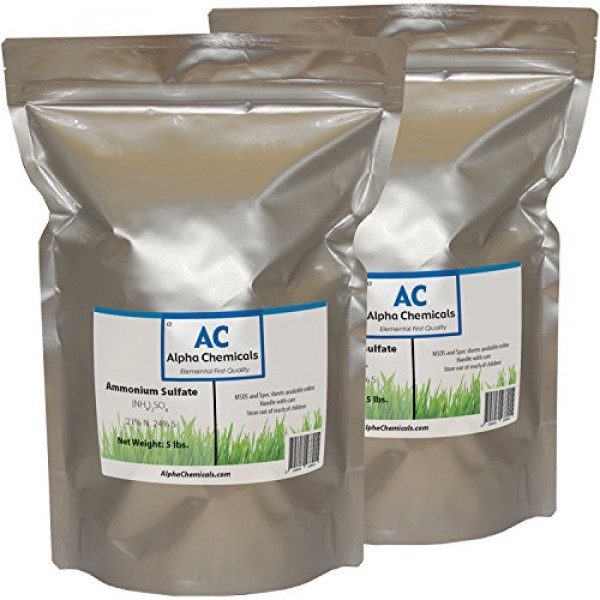 Ammonium Sulfate - NH42SO4 - 21-0-0 Fertilizer - 10 Pounds