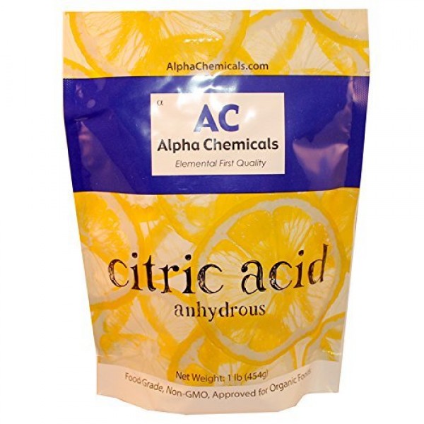 Non-GMO Project Verified Citric Acid - 1 Pound - Organic, 100% Pur...