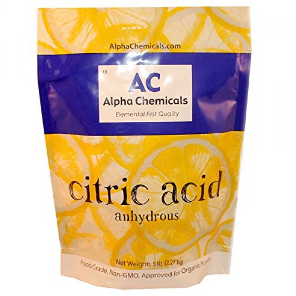 Non-GMO Project Verified - Citric Acid - 5 Pounds - Organic, 100% ...