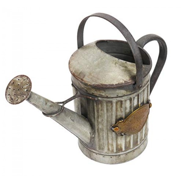 Alpine Corporation YHL164HH-S Vintage Style Metal Watering Can Pla...