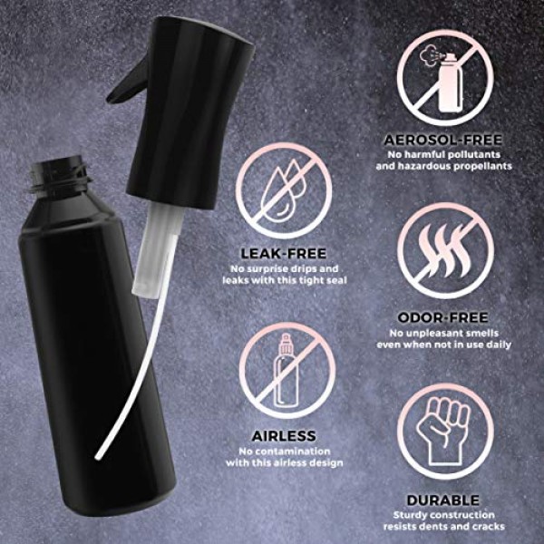 Alpree Hair Spray Bottle Continuous Water Mister Spray Bottle Empt...