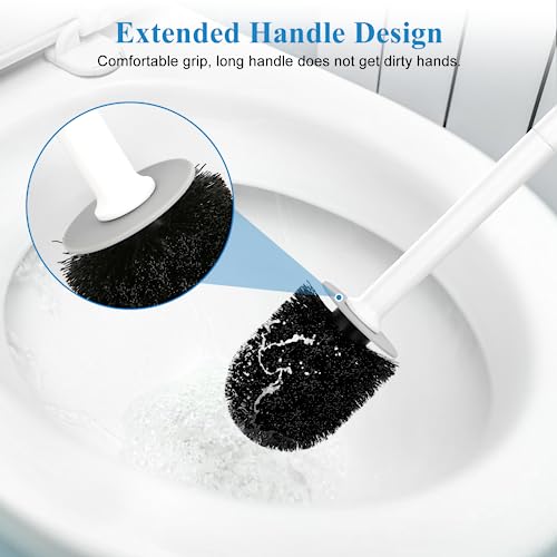 Toilet Brush and Holder, 2 Pack Toilet Bowl Brush and Holder with ...