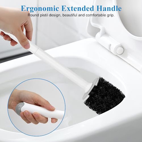 Toilet Brush and Holder, 2 Pack Toilet Bowl Brush and Holder with ...