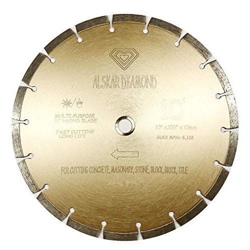 ALSKAR DIAMOND USA ADLSS 10 inch Dry or Wet Cutting General Purpos...
