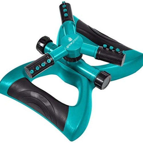 ALUONI Lawn Sprinkler, Gardening Sprinkler, 360 Degree Rotating La...