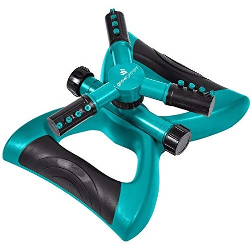 ALUONI Lawn Sprinkler, Gardening Sprinkler, 360 Degree Rotating La...