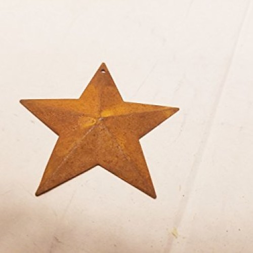 AM Trader Group of 100 2 1/4 Rusted Metal Stars with Hole for Dec...
