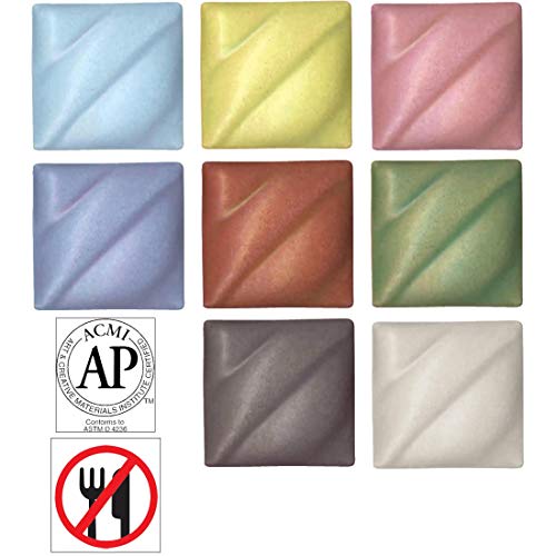 AMACO Non-Toxic Underglaze Decorating Crayon Set - B, Assorted Col...