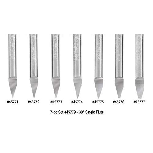 Amana Tool - 45771 Solid Carbide 30° Engraving 0.005 Tip Width x 1...
