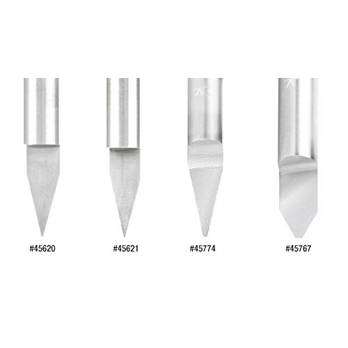 Amana Tool - 45771 Solid Carbide 30° Engraving 0.005 Tip Width x 1...