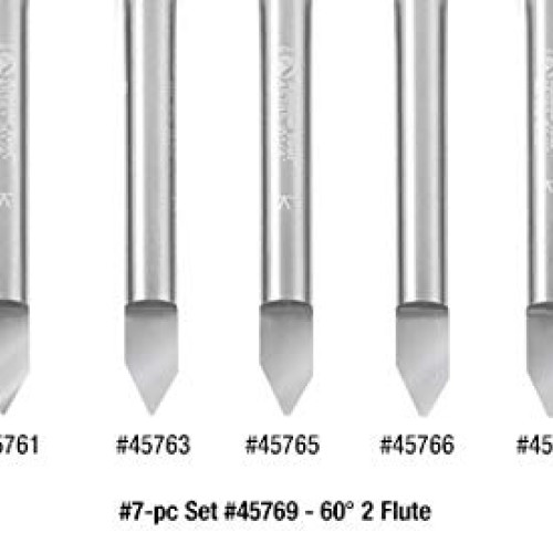 Amana Tool - 45771 Solid Carbide 30° Engraving 0.005 Tip Width x 1...