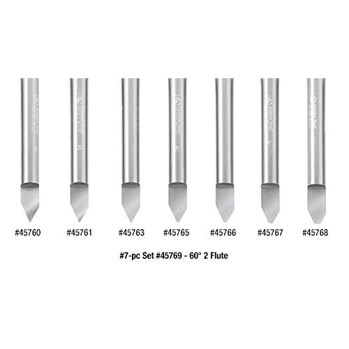 Amana Tool - 45771 Solid Carbide 30° Engraving 0.005 Tip Width x 1...