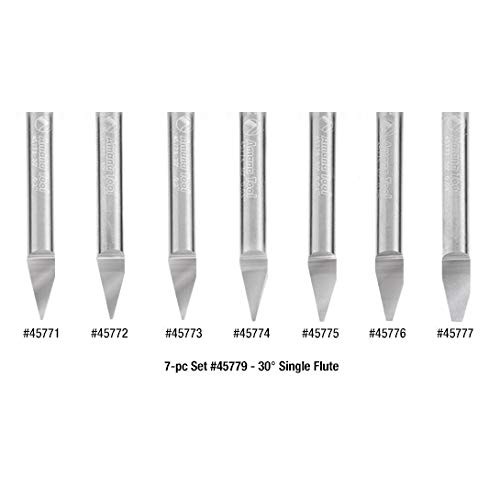 Amana Tool - 45771 Solid Carbide 30° Engraving 0.005 Tip Width x 1...