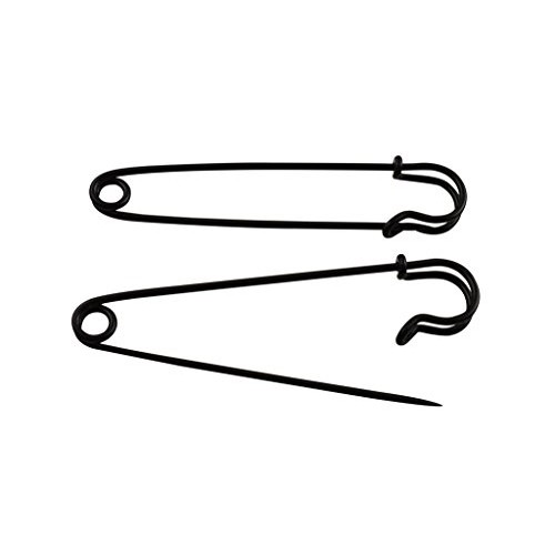 Amanaote Black Safety Pins Large Size 100 mm X 23 mm Size Jewelry ...