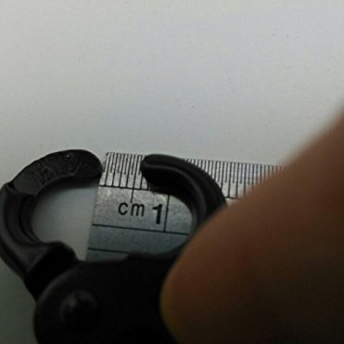 Black 1.5 Inside Diameter D-ring Lobster Clasp Claw Swivel Eye Lo...