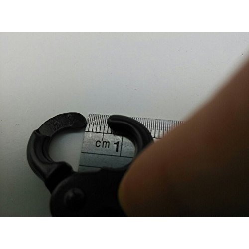 Black 1.5 Inside Diameter D-ring Lobster Clasp Claw Swivel Eye Lo...