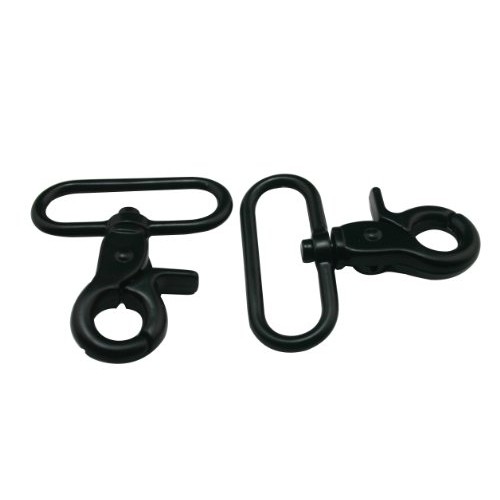 Black 1.5 Inside Diameter D-ring Lobster Clasp Claw Swivel Eye Lo...