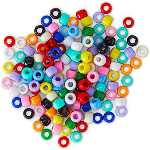 Amaoz 1100pcs Pony Beads,24 Multicolor Assortment,Craft Seed Beads...