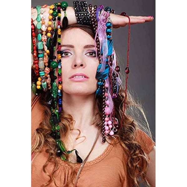 Amaoz 1100pcs Pony Beads,24 Multicolor Assortment,Craft Seed Beads...