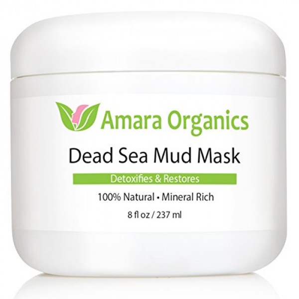 Amara Organics Dead Sea Mud Mask for Face & Body - Pure Mud with N...