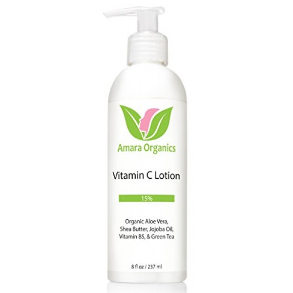 Amara Organics Vitamin C Face & Body Lotion 15% - With Shea Butter...