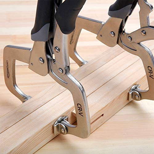 Amazon Basics Adjustable Metal Face Clamp for Woodworking, Welding...