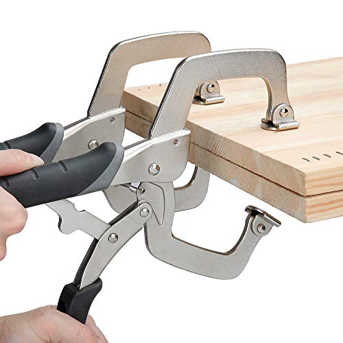 Amazon Basics Adjustable Metal Face Clamp for Woodworking, Welding...