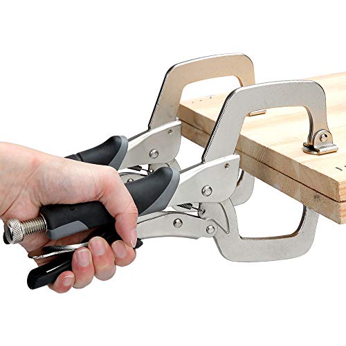 Amazon Basics Adjustable Metal Face Clamp for Woodworking, Welding...
