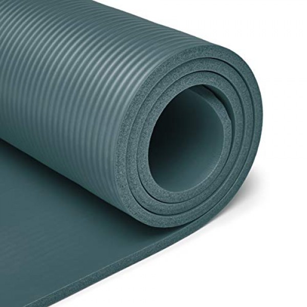 Amazon Basics Extra Thick Exercise Yoga Gym Floor Mat with Carryin...