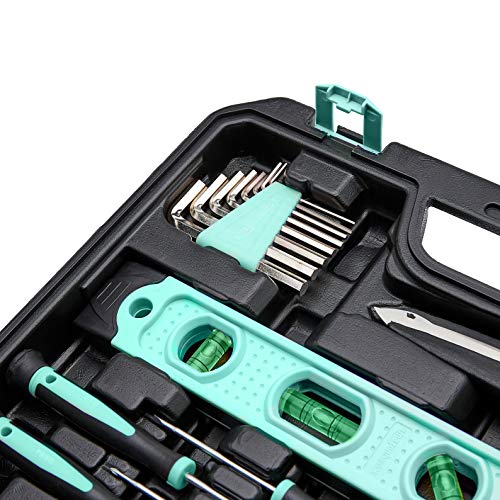 Amazon Basics Household Tool Kit With Storage Case, 142 Piece, Tur...