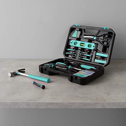 Amazon Basics Household Tool Kit With Storage Case, 142 Piece, Tur...